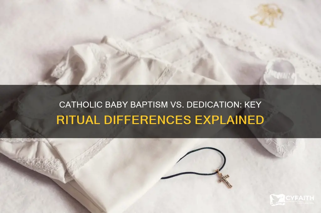 how does catholic baptism of babies differ from dedication