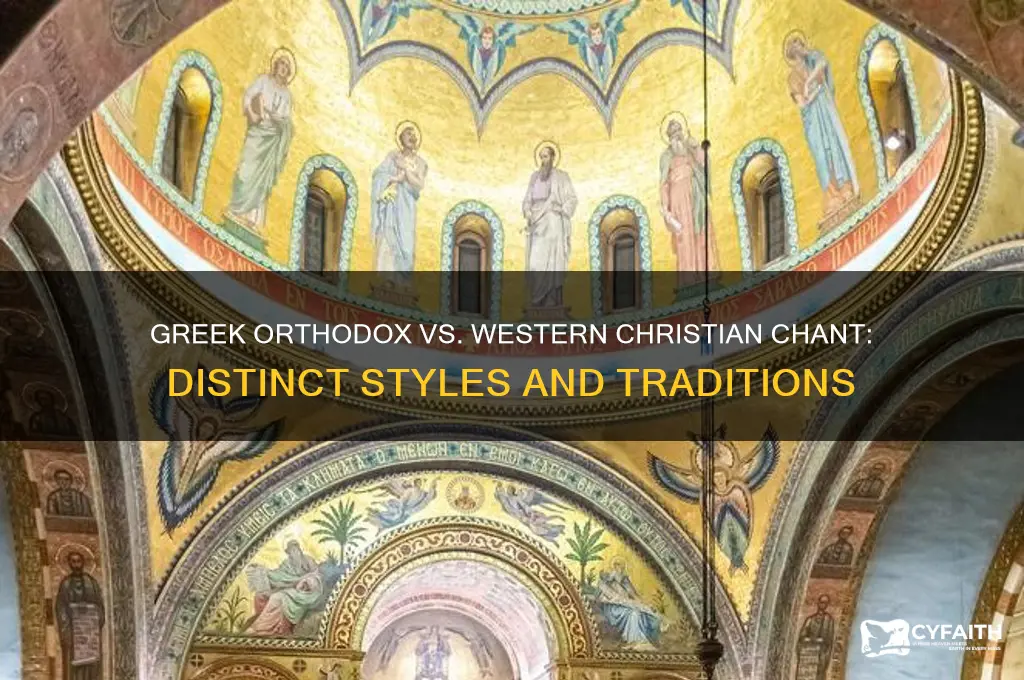 how does greek orthodox chant differ from western christian chant