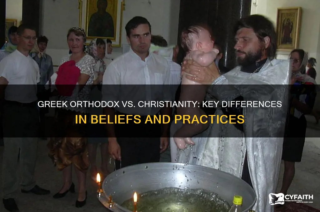 how does greek orthodox differ from christianity