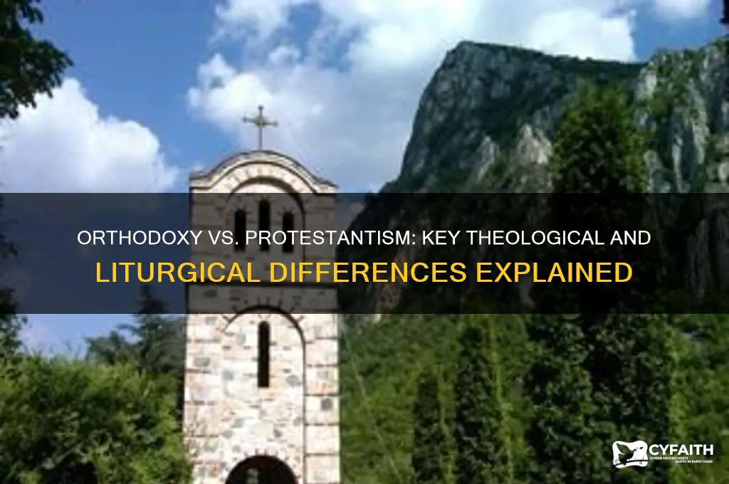 how does orthodox christianity differ from protestantism