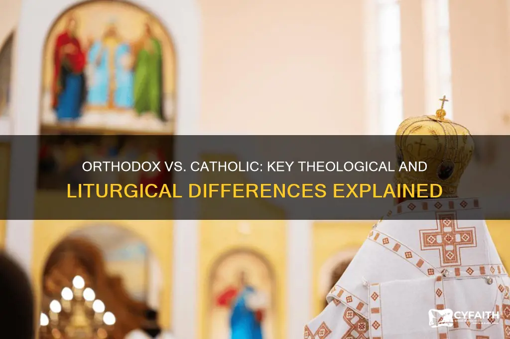 how does orthodox christianity differ from roman catholicism
