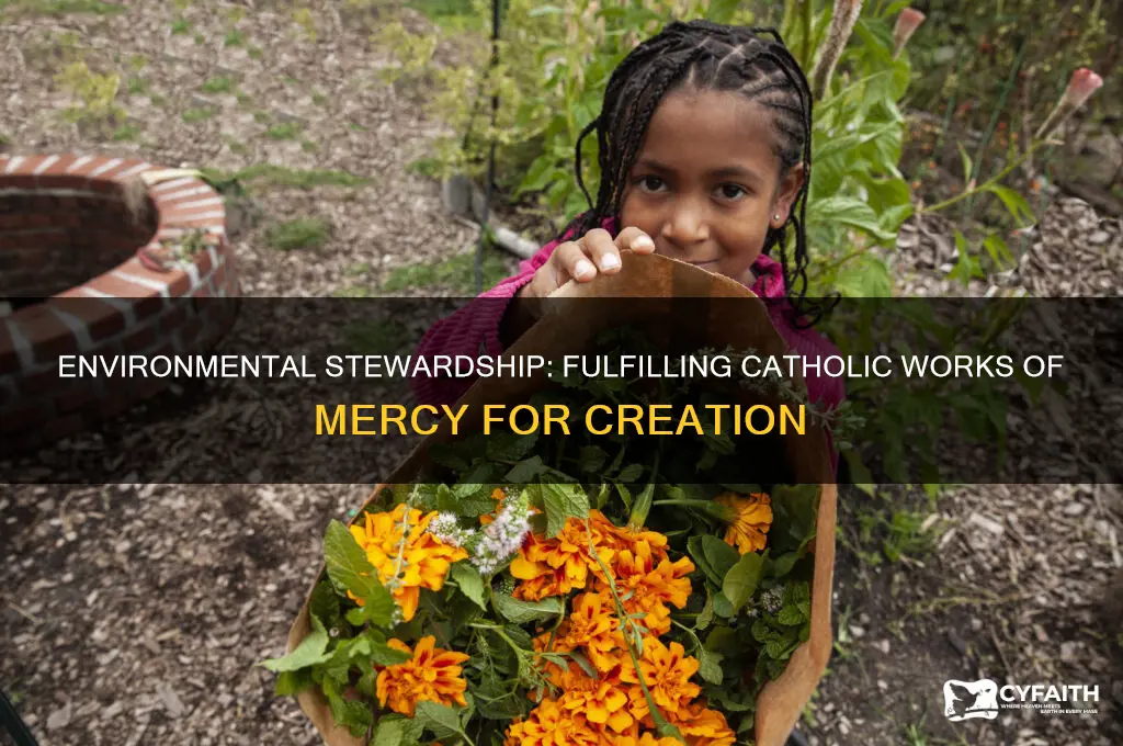how does protectig the environment address catholic works of mercy