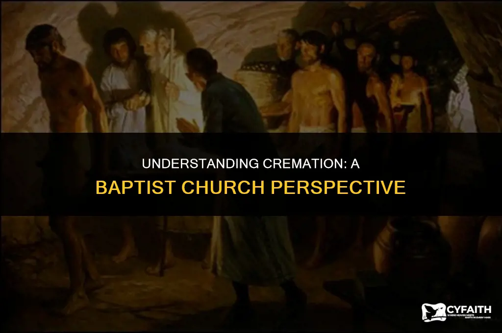 how does the baptist church feel about cremation