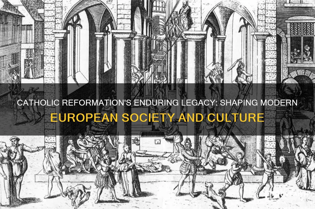 how does the catholic reformation still affect european society