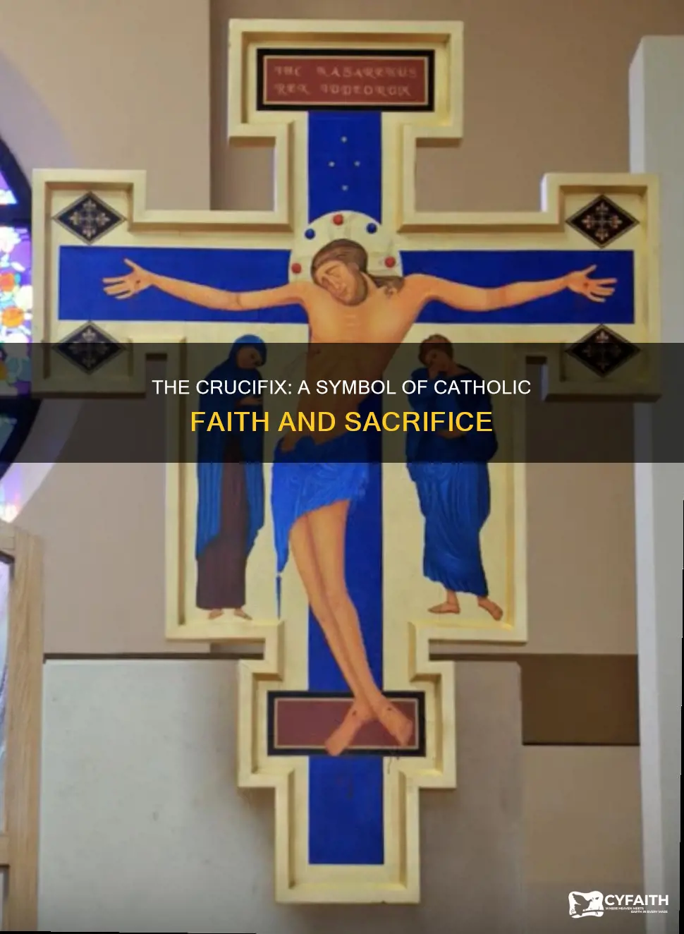 how does the crucifix represent the catholic tradition