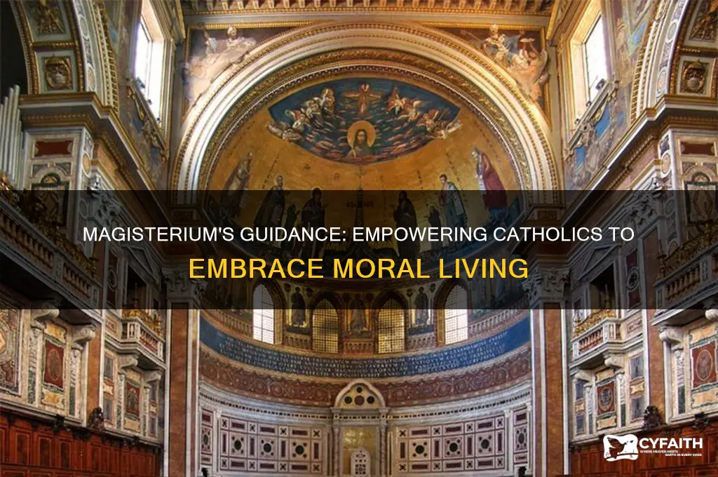 how does the magisterium help catholics live moral lives