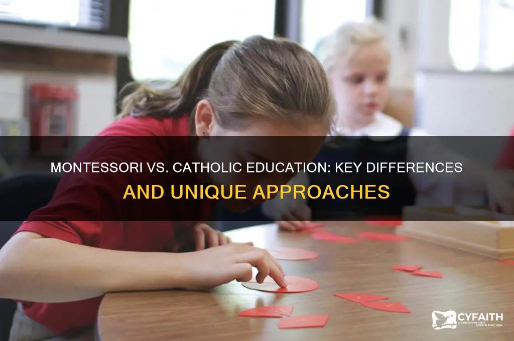 how does the montessori program differ from catholic education