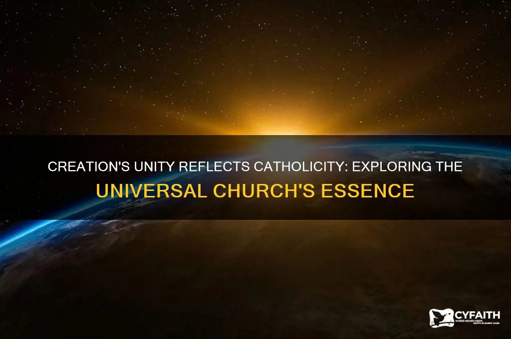 how does the totality of creation help to explain catholicity