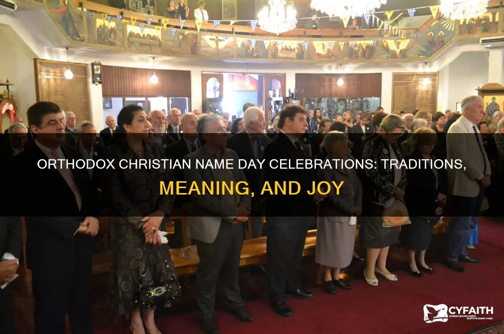how dose a orthodox christian celebrate their name day