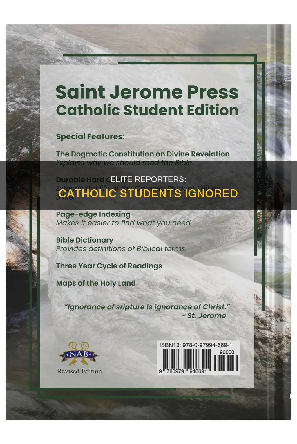 how elite reporters missed reporting on catholic students