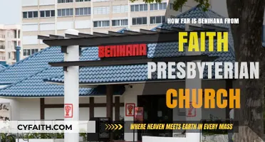 Benihana to Faith Presbyterian Church: Distance and Directions Guide