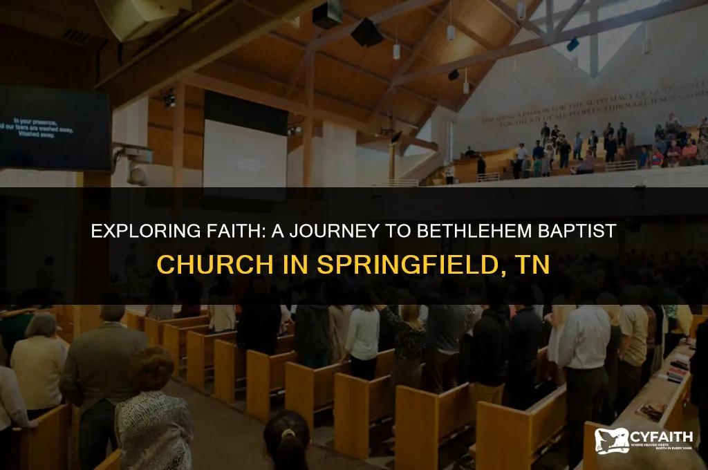 how far is bethlehem baptist church springfield tn