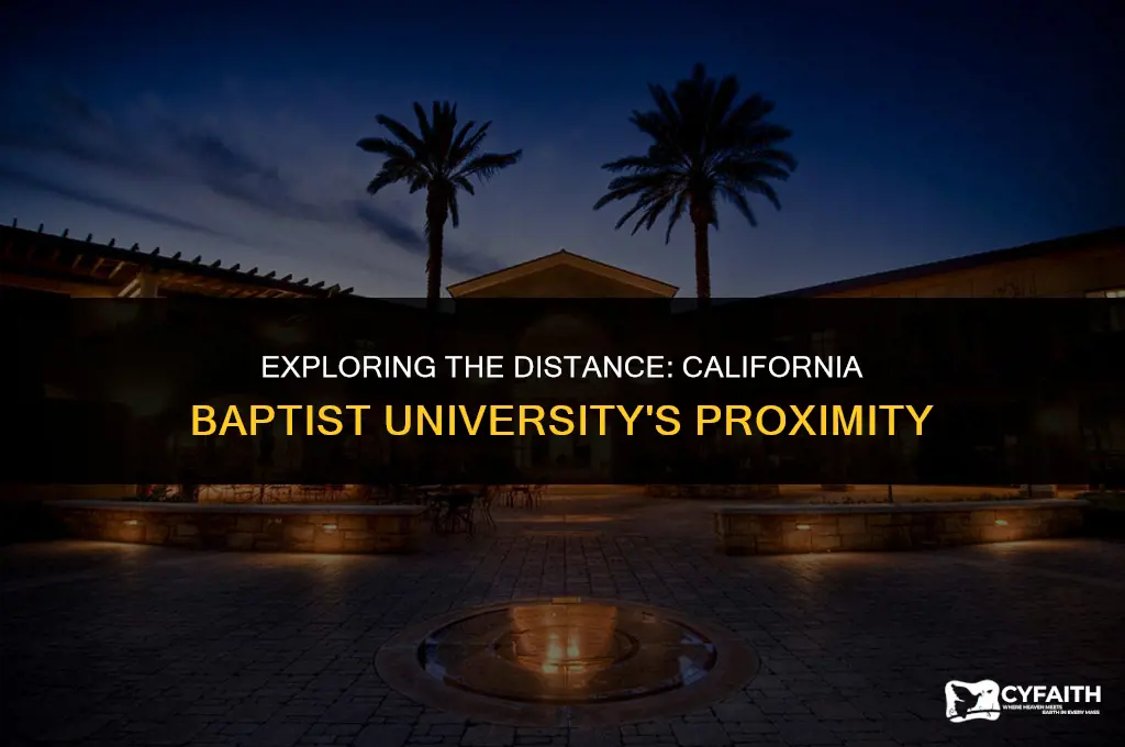 how far is california baptist university from here