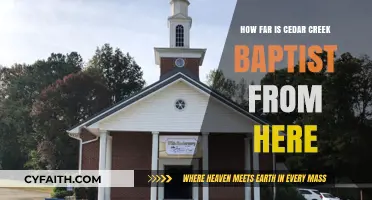 Exploring the Distance: Cedar Creek Baptist Church Nearby