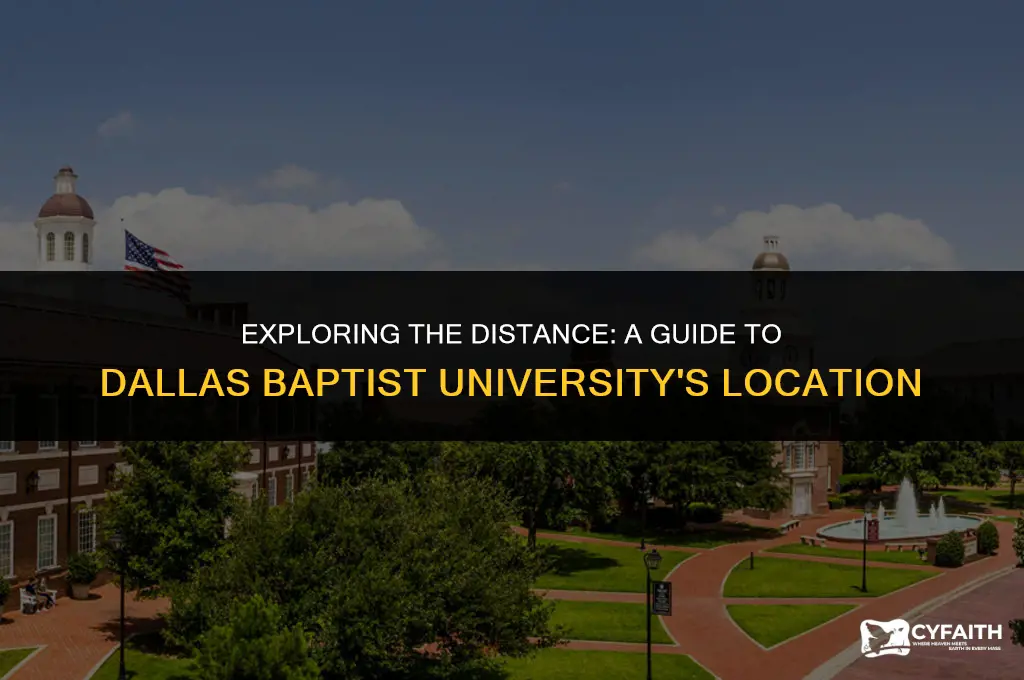how far is dallas baptist university