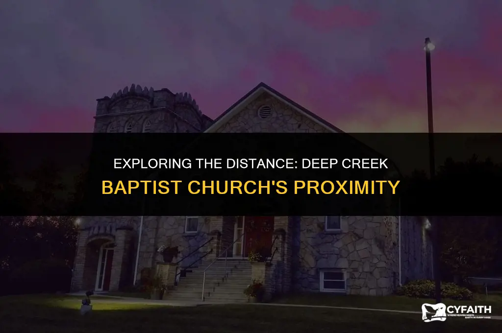 how far is deep creek baptist from here