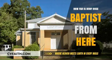 Exploring the Distance: Dewy Rose Baptist Church Nearby
