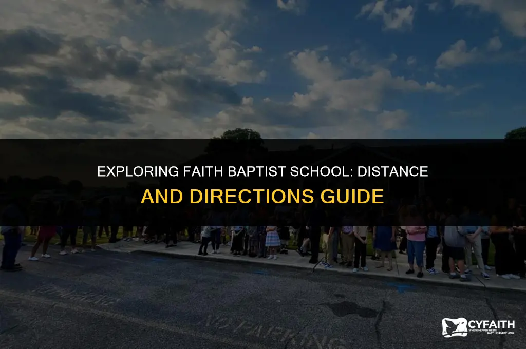 how far is faith baptist school from me