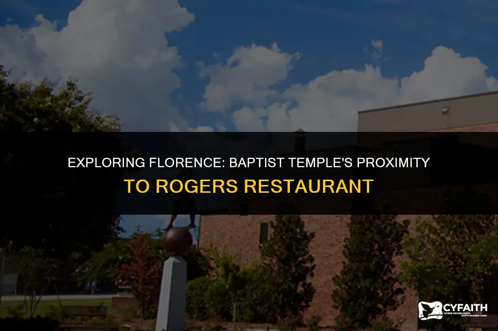 how far is florence baptist temple from rogers reataurant