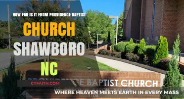 Exploring the Distance to Providence Baptist Church in Shawboro, NC