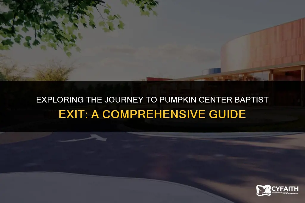how far is it to pumpkin center baptist exit