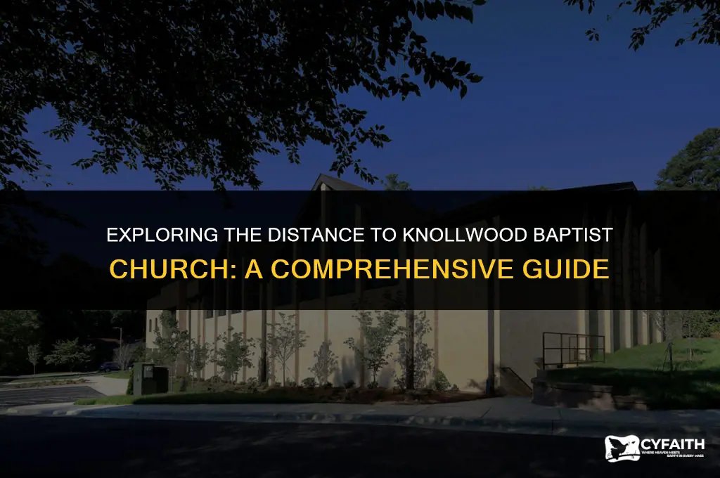 how far is knollwood baptist church