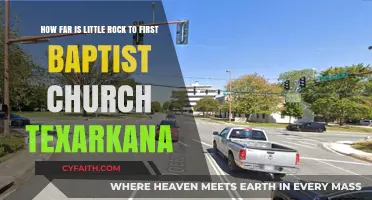 Exploring the Distance: Little Rock to First Baptist Church Texarkana