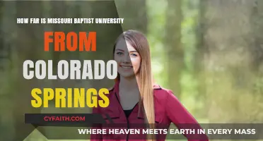 Exploring the Distance: Missouri Baptist University to Colorado Springs