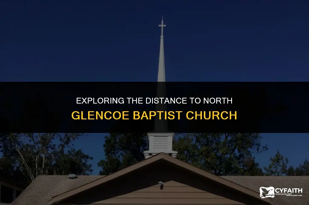 how far is north glencoe baptist church