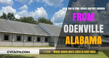 Exploring the Distance: Pine Grove Baptist Church to Odenville, Alabama