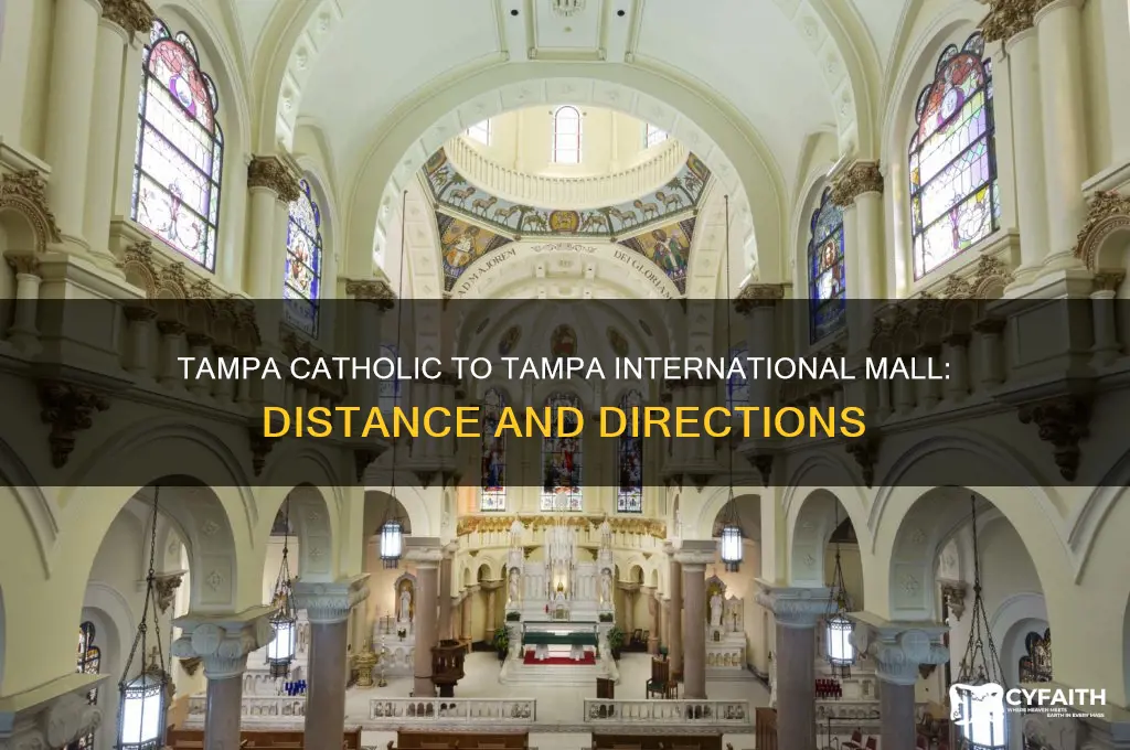 how far is tampa catholic from tampa international mall