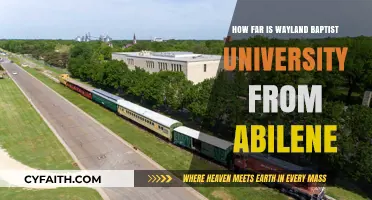 Exploring the Distance: Wayland Baptist University to Abilene