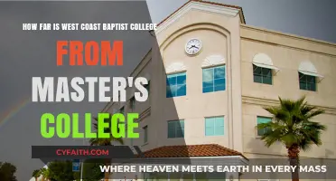 Exploring the Distance Between West Coast Baptist College and Master's College
