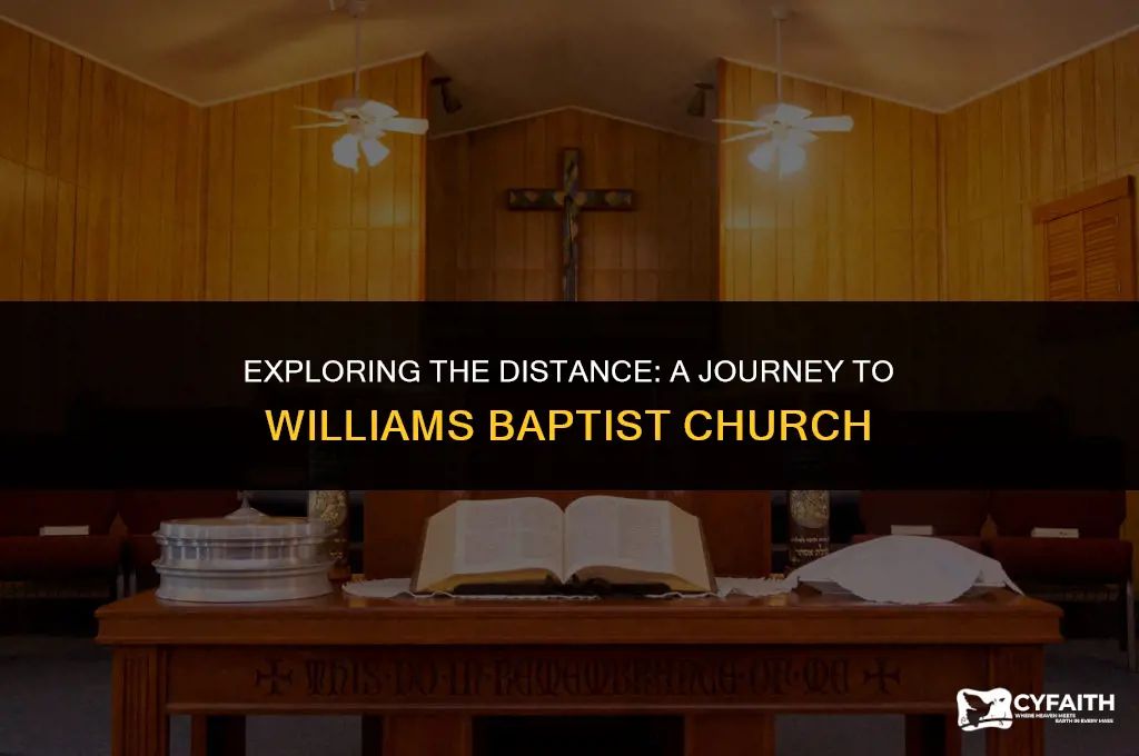 how far is williams baptist
