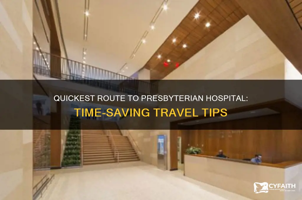 how fast can you get down to presbyterian hospital
