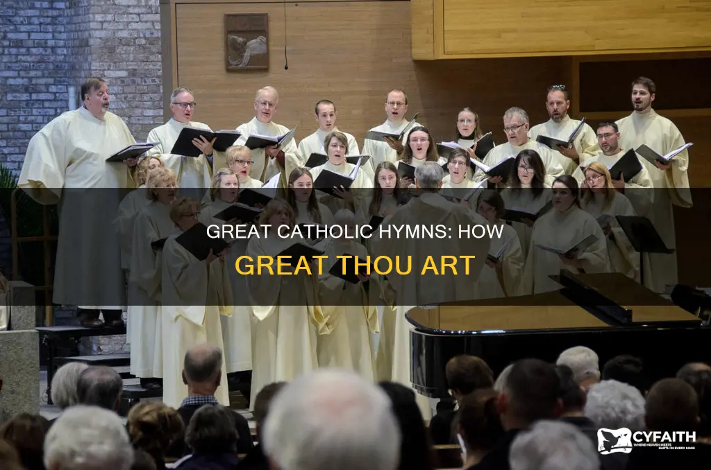 how great thou art catholic satb