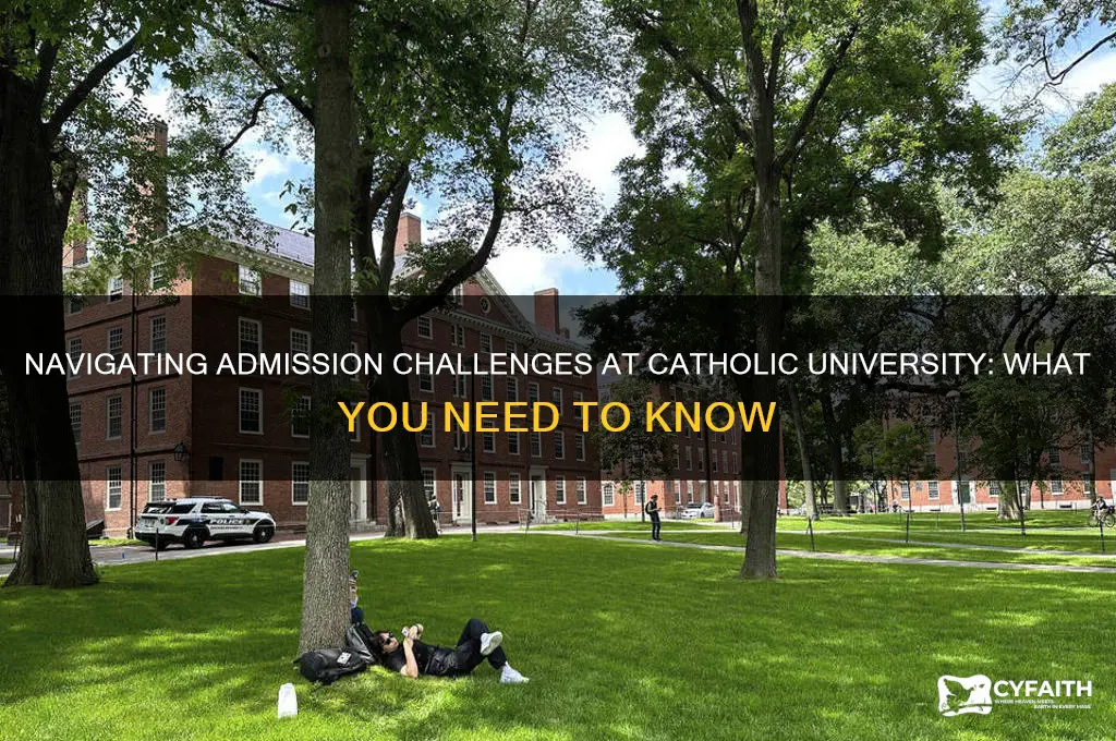 how hard is it to get into catholic university