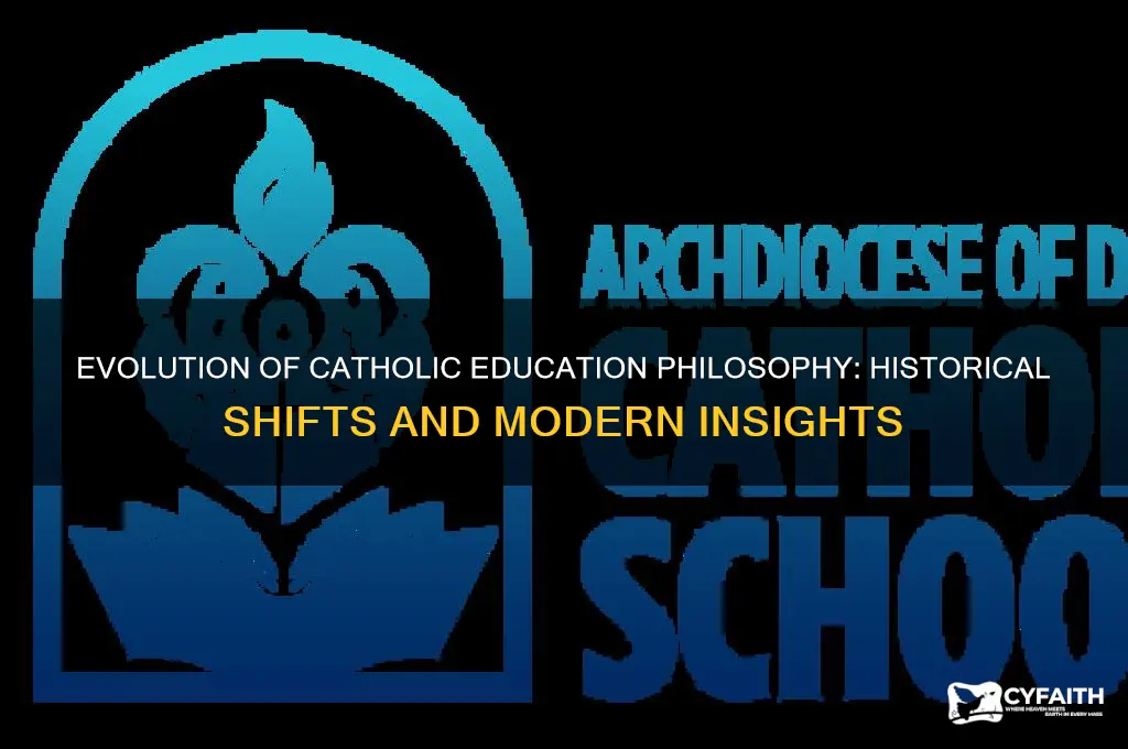 how has philosophy of catholic education changed over the years