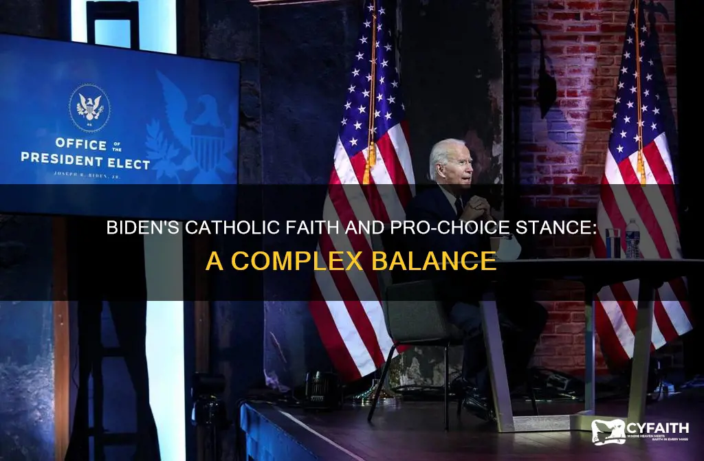 how is biden catholic and pro choice