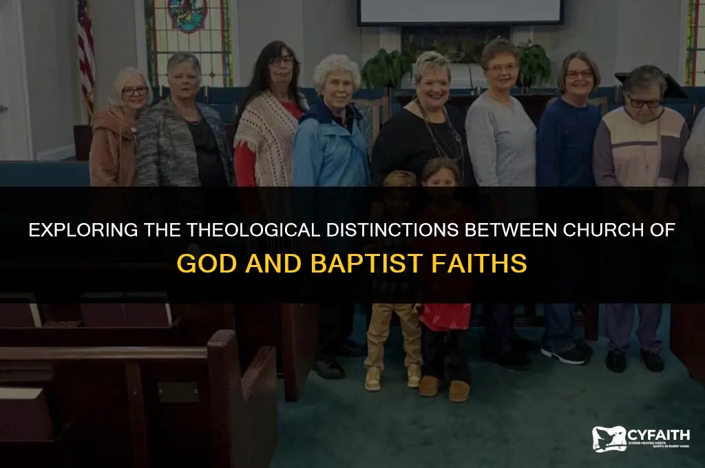 how is church of god different from baptist