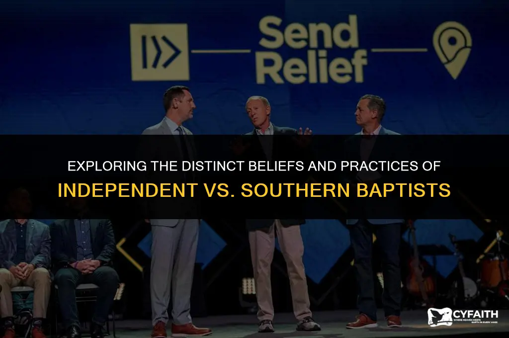 how is independent baptist different for southern baptist