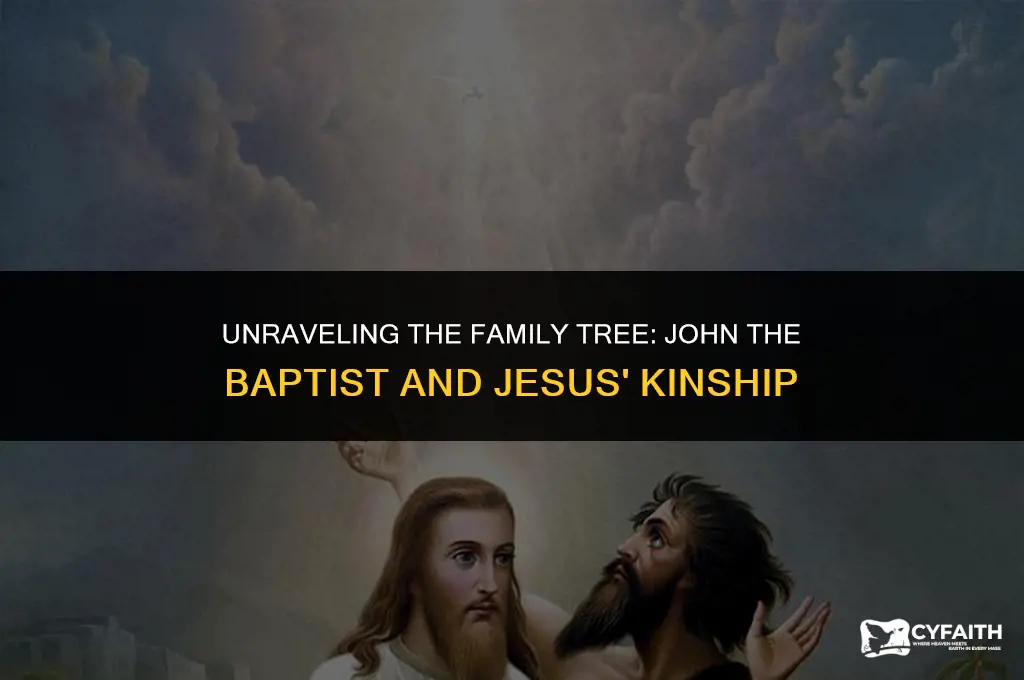 how is john the baptist jesus cousin