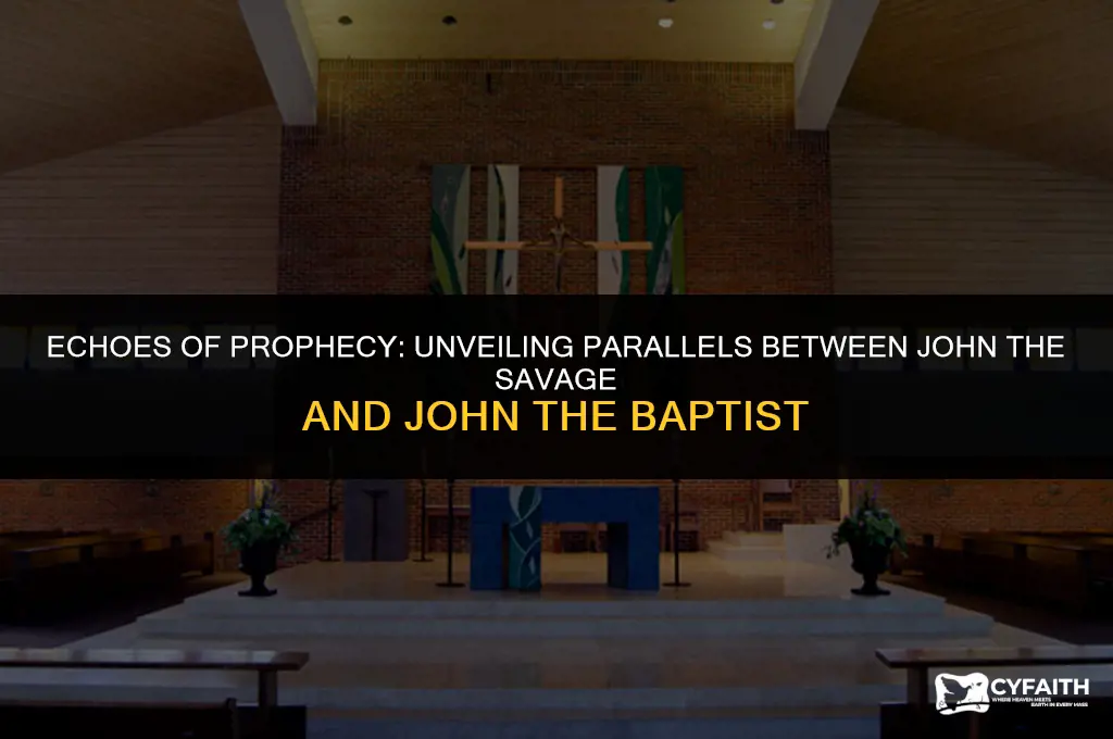 how is john the savage similar to john the baptist