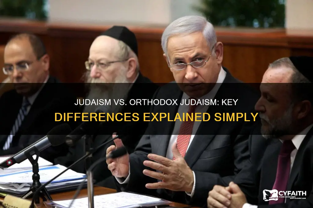 how is judaism different from orthodox judaism