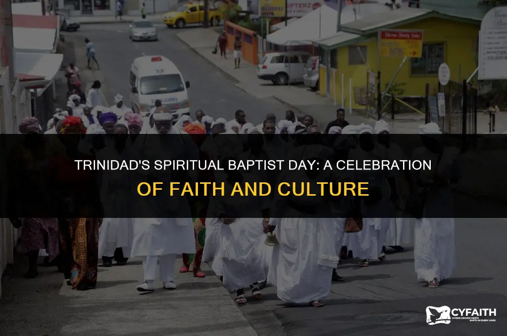 how is spiritual baptist day celebrated in trinidad