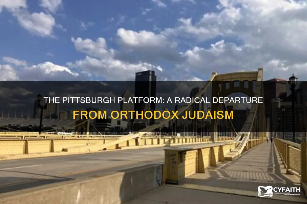 how is the pittsburgh platform a non-orthodox document