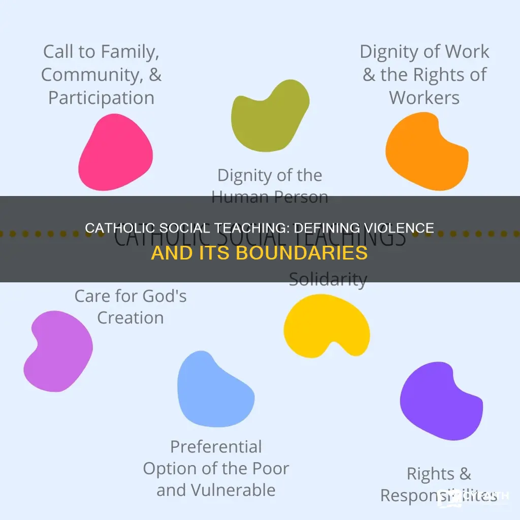 how is violence defined in catholic social teaching