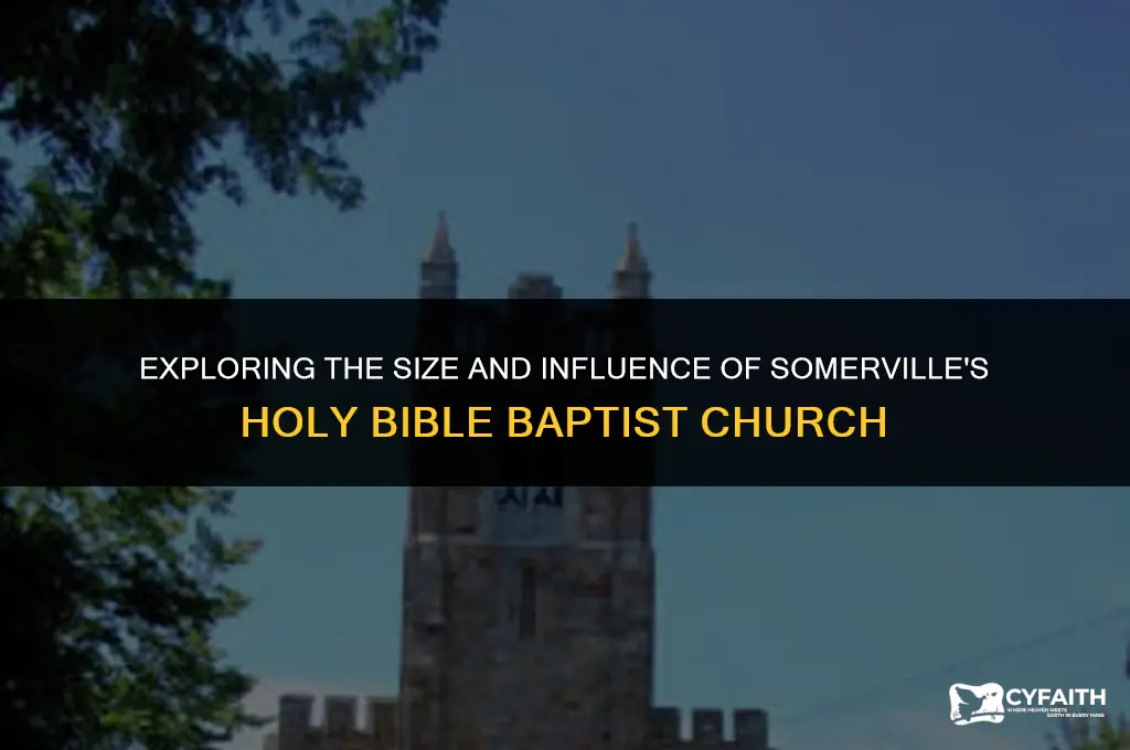 how large is the holy bible baptist church in somerville