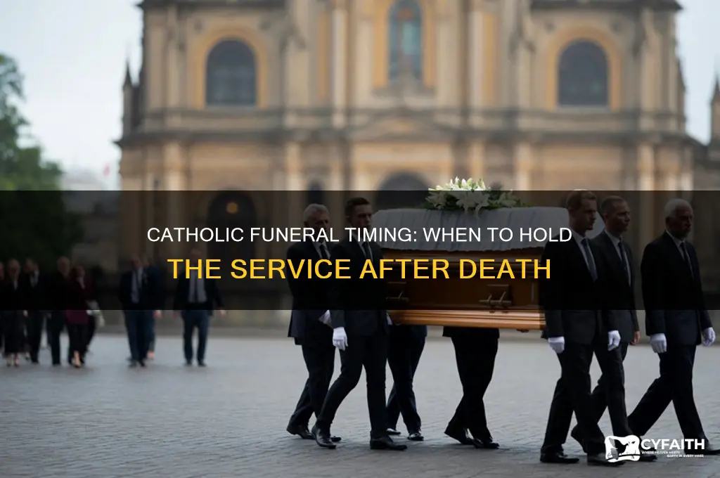 how long after a catholic person dies is the funeral