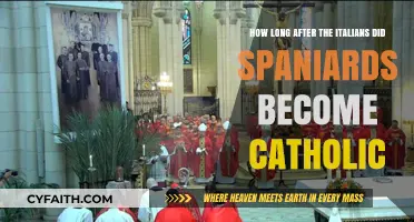 When Did Spain Embrace Catholicism After Italy's Conversion?